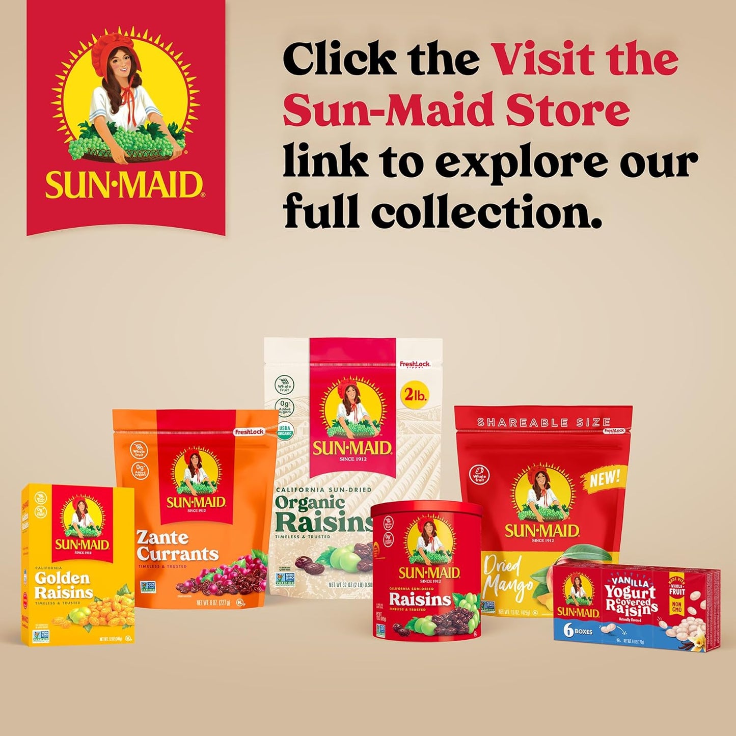 Sun-Maid Strawberry & Vanilla Yogurt Coated Raisins